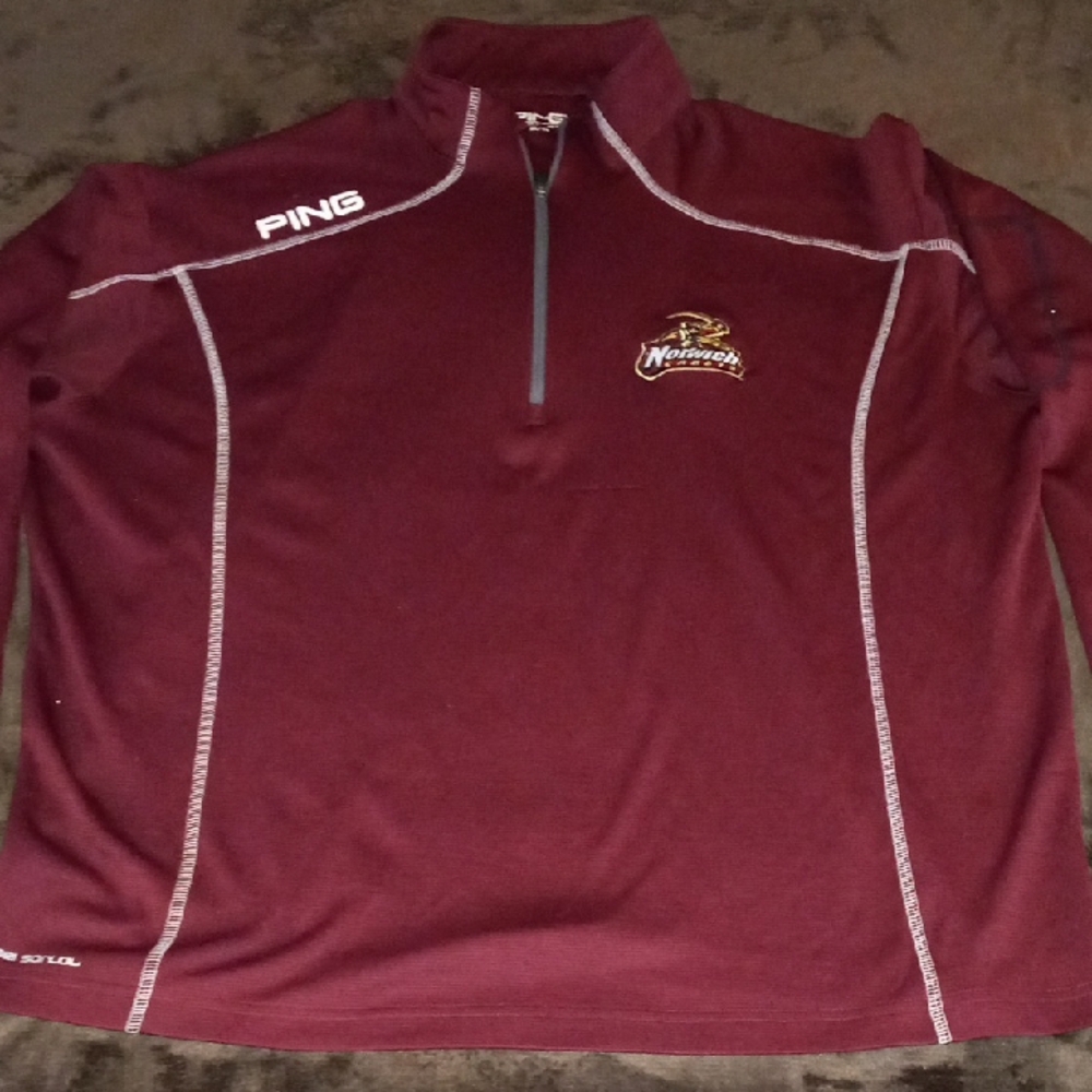 PING Maroon Quarter-Zip Pullover
